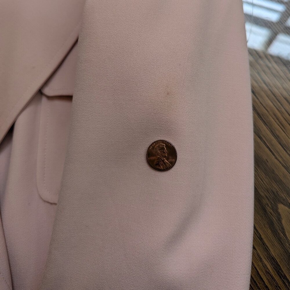 CHANEL Vintage Pink Wool Double Breasted Jacket 97P Spring 1997 FR40 S M 6 8 - Picture 11 of 16